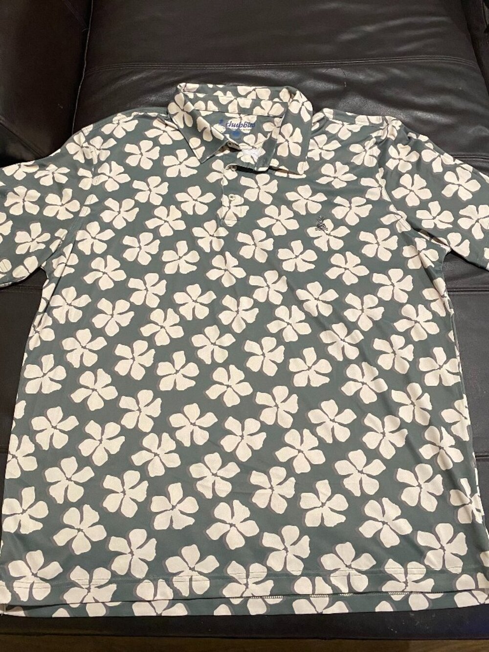 Chubbies Polo Green/Floral X-Large